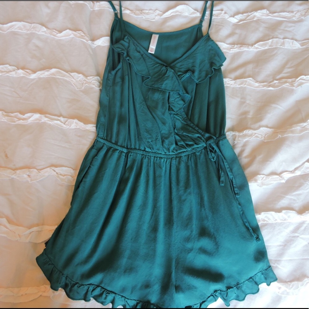 Blue/green romper